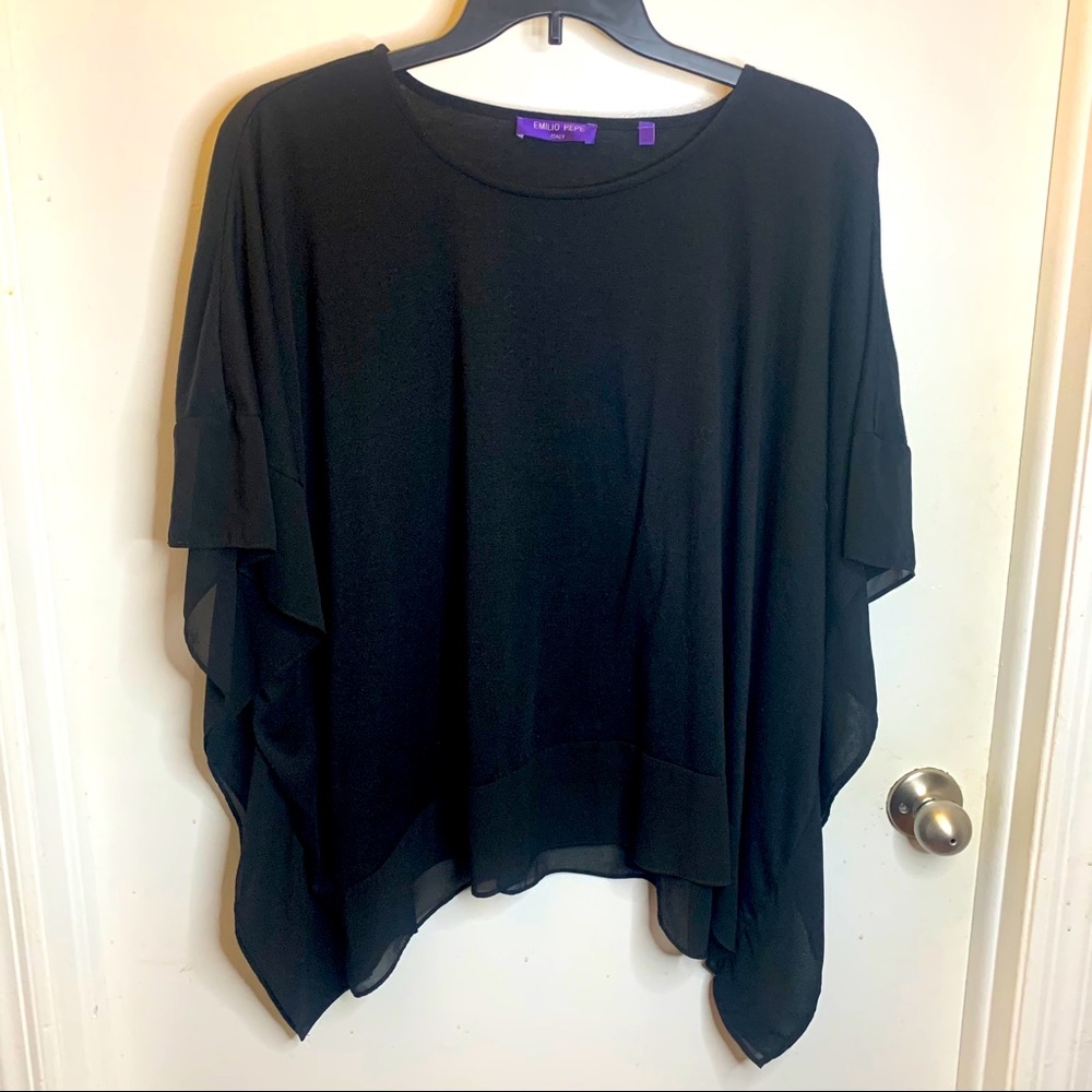 EMILIO PEPE ITALY Black top. Size Large